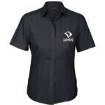 Ladies Basic Poly Cotton Short Sleeve Shirt